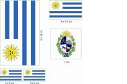 Aufkleberbogen Uruguay 
