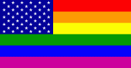 Fahne USA Regenbogen 90 x 150 cm 