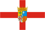 Flagge Zaragoza Province 