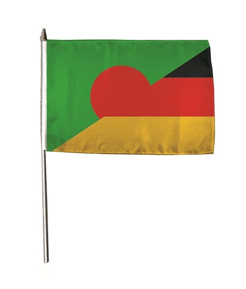 Stockflagge Fahne Flagge Bangladesch-Deutschland 30 x 45 cm 