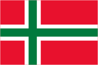 Stockflagge Fahne Flagge Bornholm 30 x 45 cm