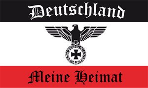 Flagge  Fahne mit Adler  zwei Ösen  Hissflagge Deutschland  90 x 150 cm