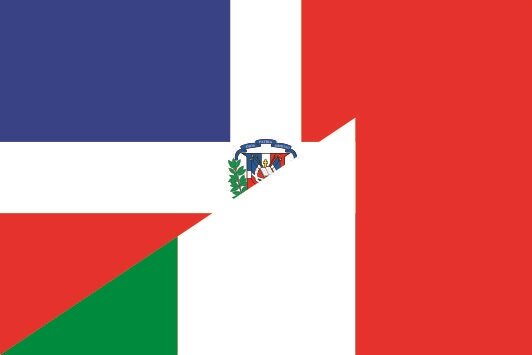 Flagge Fahne Dominikanische Republik 30 x 45 cm 