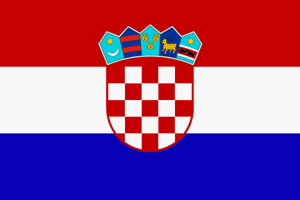 Fahne Flagge Kroatien-Deutschland Freundschaftsflagge 30 x 45 cm