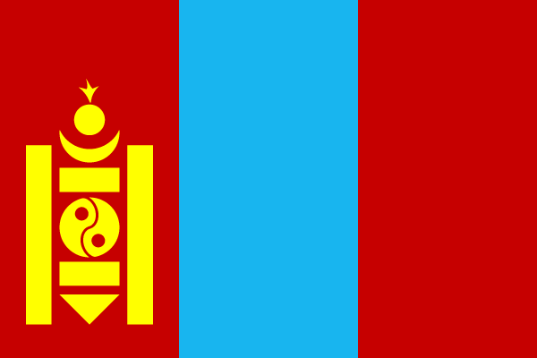 Fahne Flagge Mongolei 30 x 45 cm 