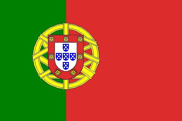 Fahne Flagge Portugal 30x45 cm mit Schaft 