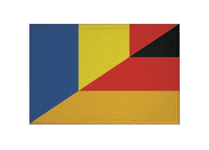 Aufnäher Rumänien Volksrepublik Fahne Flagge Aufbügler Patch 9 x 6 cm