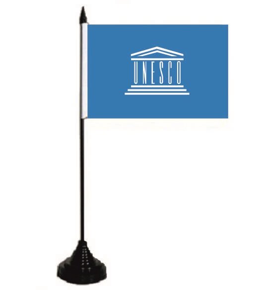 Tischflagge Unesco Tischfahne Fahne Flagge 10 x 15 cm
